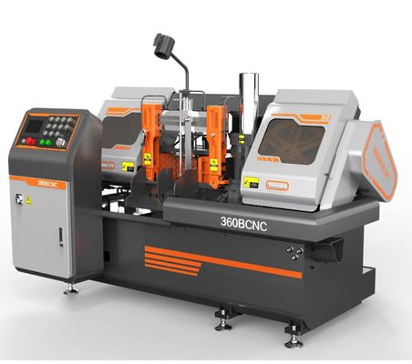 지능형 CNC 금속 절단 밴드 톱 4kw 모터 전력 및 4400 * 34mm 블레이드 크기