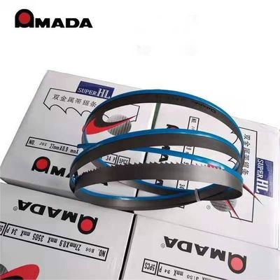 일본 AMADA M42 BI-메탈 밴드 톱 블레이드 사용자 정의 지원 OEM 너비 27/34/41/54/67/80 mm